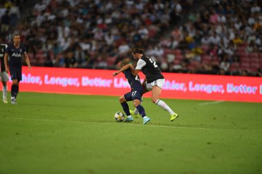Kallang-singapore-21jul2019: Lucas Moura # 27 Tottenham Oyuncusu 