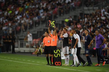 Kallang-singapore-21 Ocak 2019: Vekil hakem yardımcısı