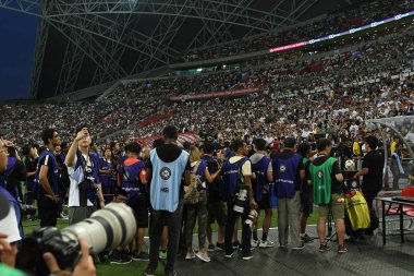 Kallang-singapore-21jul2019: Ic201 sırasındaki fotoğrafçı
