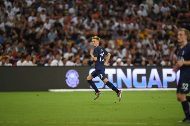 Kallang-singapore-21jul2019: Tottenham Hotspur oyuncusu, Singapur 'daki ulusal stadyumdaki Juventus 2-3 mahmuzuyla icc2019 arasında hareket halinde.