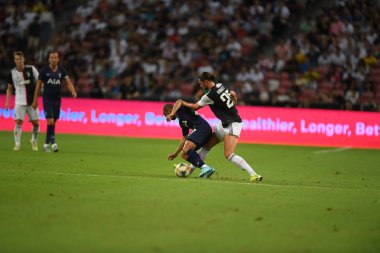Kallang-singapore-21jul2019: Lucas Moura # 27 Tottenham Oyuncusu 