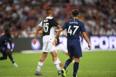 Kallang-singapore-21jul2019: Juventus 'un oyuncusu 