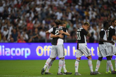 Kallang-Singapur-21 Ocak 2019: Juventus 'un oyuncusu