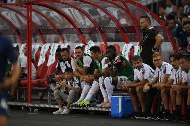 Kallang-singapore-21jul2019: Cristiano ronaldo # 7 Juven oyuncusu