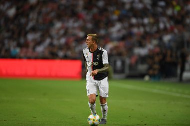 Kallang-singapore-21jul2019: Juventus 'un oyuncusu 