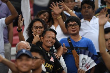 Kallang-singapore-21jul2019: Tanımlanamayan hayranlar i