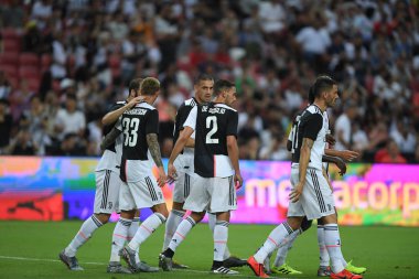 Kallang-Singapur-21 Ocak 2019: Juventus 'un oyuncusu
