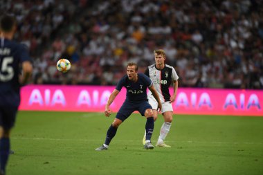 Kallang-singapore-21jul2019: Harry Kane # 10 Tottenham oyuncusu