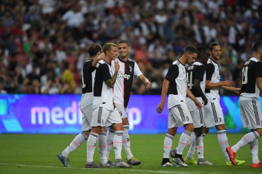 Kallang-Singapur-21 Ocak 2019: Juventus 'un oyuncusu
