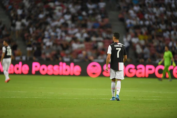 Kallang-singapore-21jul2019: Cristiano ronaldo # 7 speler van Juven — Stockfoto