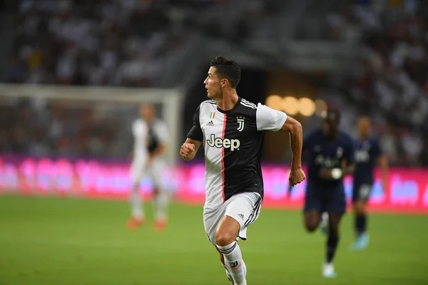 Kallang-singapore-21jul2019: Cristiano ronaldo # 7 Juven oyuncusu — Stok fotoğraf