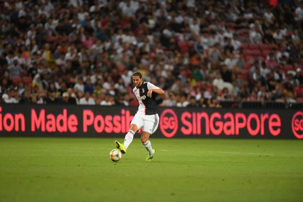 Kallang-singapore-21jul2019: hráč Juventusu v akci během — Stock fotografie