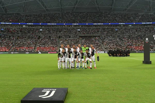 Kallang-singapore-21jul2019: Juventus spelare i aktion under — Stockfoto