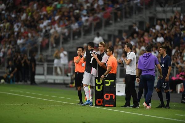 Kallang-singapore-21luglio2019: Cristiano ronaldo # 7 giocatore di Juven — Foto Stock