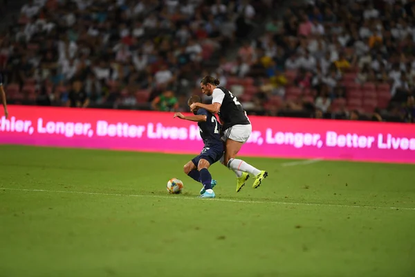 Kallang-singapore-21jul2019: Lucas Moura # 27 Tottenhams spelare — Stockfoto