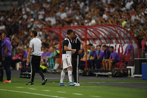 Kallang-singapore-21jul2019: Cristiano ronaldo # 7 speler van Juven — Stockfoto