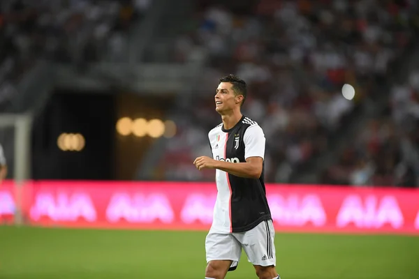 Kallang-singapore-21jul2019: Cristiano ronaldo # 7 jugador de Juven —  Fotos de Stock