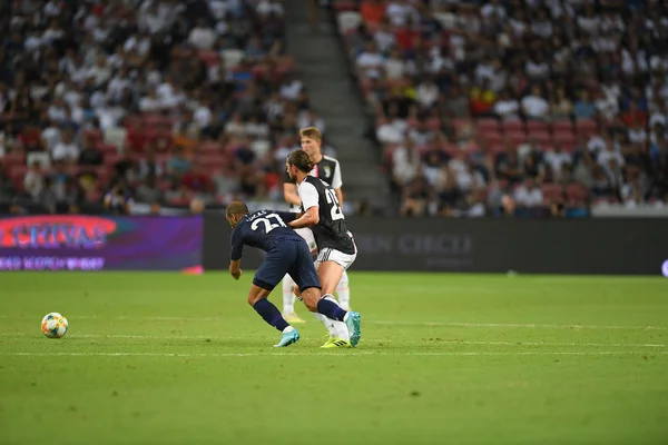 Kallang-singapore-21julho 2019: Rabiot # 25 jogador da Juventus em ato — Fotografia de Stock