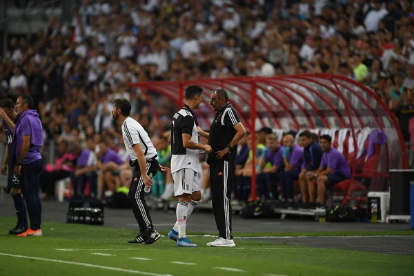 Kallang-singapore-21jul2019: Cristiano ronaldo # 7 player of Juven — стоковое фото