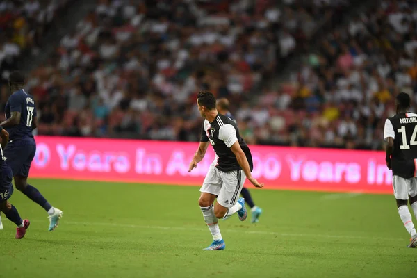 Kallang-singapore-21jul2019: Cristiano ronaldo # 7 player of Juven — стоковое фото