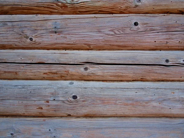 Vieux Mur Bois Dans Une Ancienne Maison Dans Beau Jardin — Photo