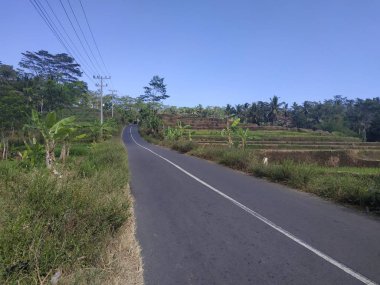  arka plan asfalt boş gökyüzü mavi yol