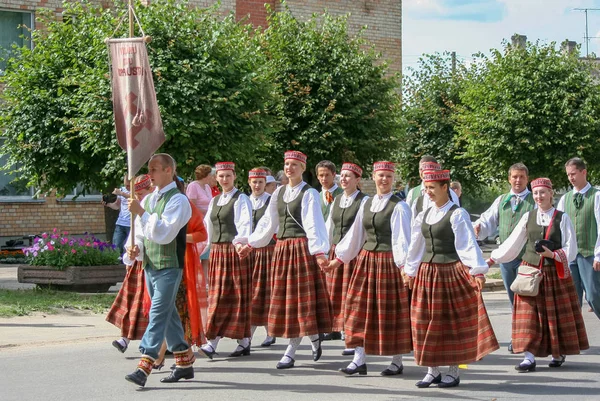 Vilyany Επαρχία Ρέζεκνε Λεττονία 2008 Εορτασμός Της Εθνικής Κουλτούρας Τραγούδια — Φωτογραφία Αρχείου