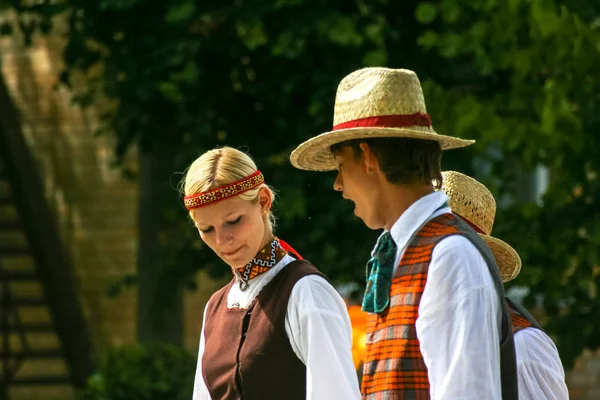 Vilyany Rezekne District Latvia 2008 Celebration National Culture Songs Dance — Stock Photo, Image