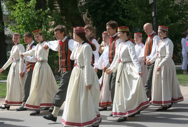 Vilyany, Rezekne district, Letonya, 2008/07/19. Ulusal Kültür, şarkı ve dans kutlama.