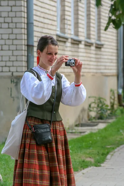 Vilyany Rezekne District Latvia 2008 Celebration National Culture Songs Dance — Stock Photo, Image