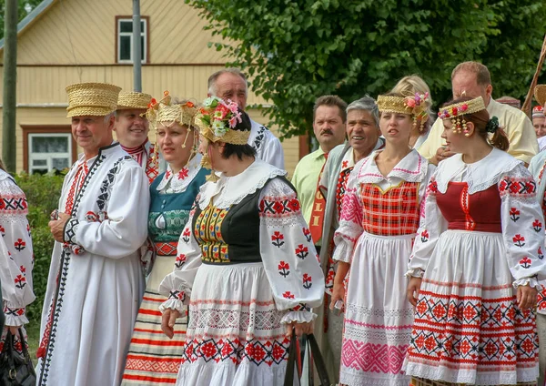 Vilyany Rezekne District Lettland 2008 Firandet Nationella Kultur Låtar Och — Stockfoto