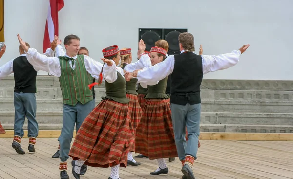 Vilyany Rezekne Okres Lotyšsko 2008 Oslava Národní Kultury Písně Tance — Stock fotografie