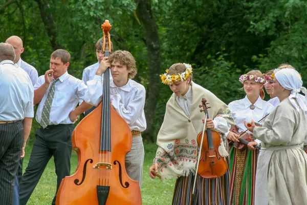 Vilyany Rezekne District Lettland 2008 Firandet Nationella Kultur Låtar Och — Stockfoto