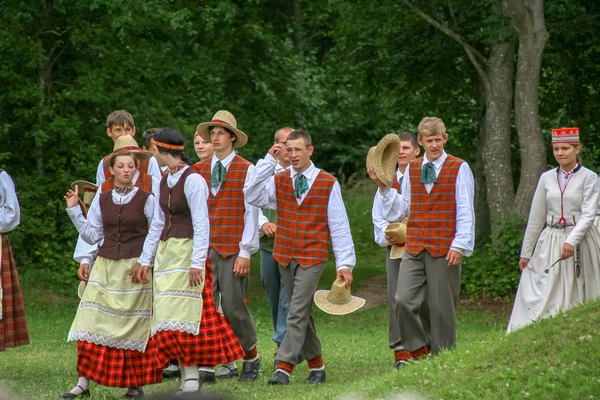 Vilyany Rezekne Okres Lotyšsko 2008 Oslava Národní Kultury Písně Tance — Stock fotografie