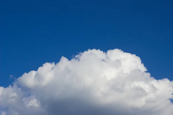 spring sky  white clouds in the blue sky