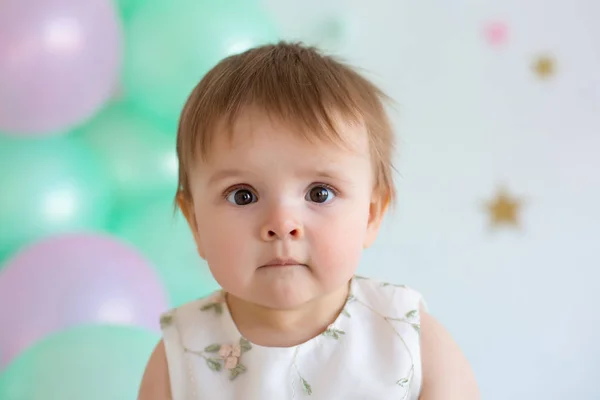 Portrait Mignon Bébé Fille — Photo