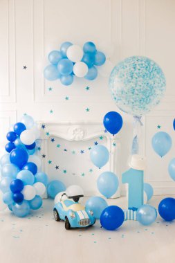 Erkek doğum günü partisi için dekor