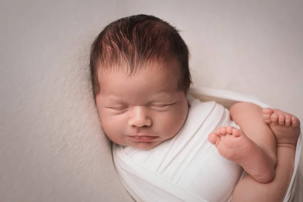 Spící Novorozeně Chlapce — Stock fotografie