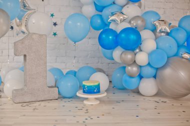 Yıldızlı mavi pasta