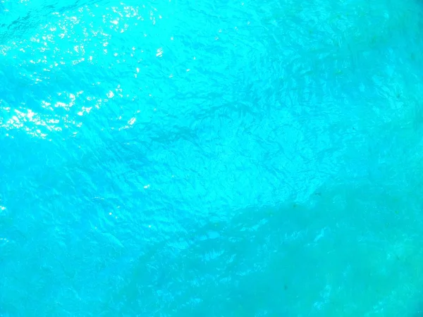 Aerial View Blue Ocean Water Sun Reflections — Stock Photo, Image