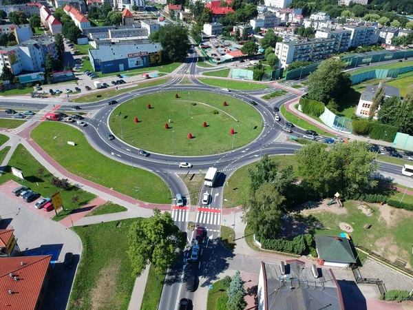 Koszalin Poland July 2018 Aerial View City Koszalin Area Solidarnosci — Stock Photo, Image