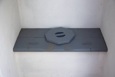 Bir yel değirmeni geleneksel Hollanda tuvalet