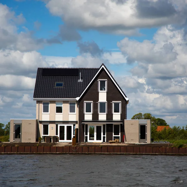 Woningbouw Waterfont Sneek Friesland Nederland — Stockfoto