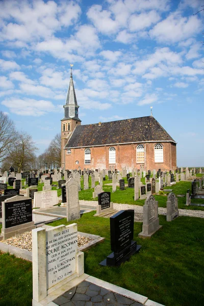 Церковь Святого Лаврентия Эхтене Фрисландия Нидерланды — стоковое фото