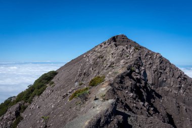 'Puncak Sejati' denilen Raung Dağı zirvesine giden yol. Raung, Endonezya 'nın Java Adaları' ndaki en aktif volkanlardan biridir..