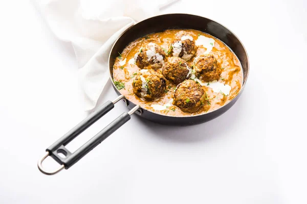 Malai Kofta Ist Eine Spezialität Aus Mughlai Die Einer Schüssel — Stockfoto