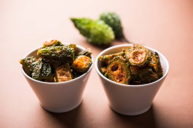 Karela Achar / acı kabak turşu, popüler Hint tarifi