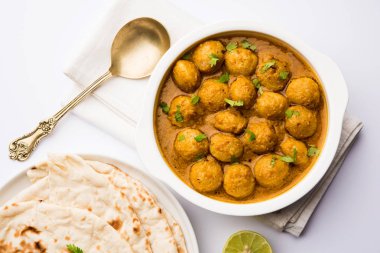 Masala Soya Chunk Curry made using Soyabean nuggets and spices - protein rich food from India