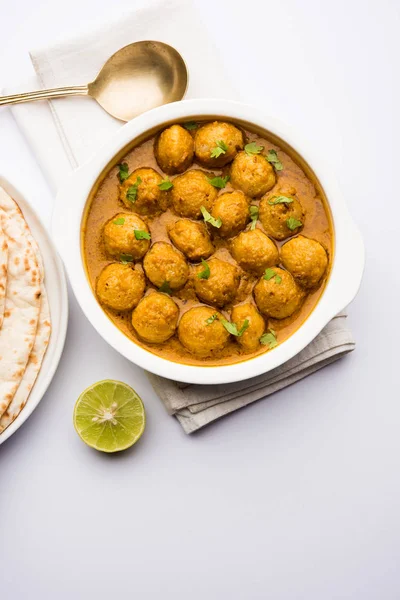 Masala Soya Chunk Curry made using Soyabean nuggets and spices - protein rich food from India