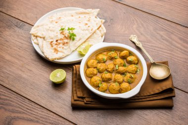 Masala Soya Chunk Curry made using Soyabean nuggets and spices - protein rich food from India